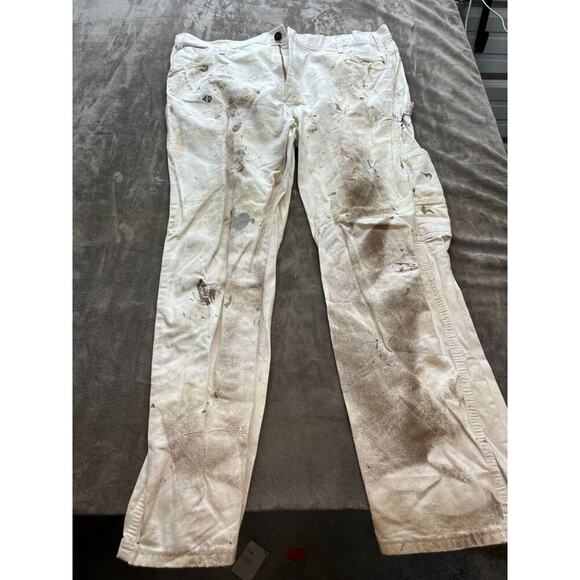 Vtg Grunge Sherwin Williams Painter Pants Dickies 38x30 Paint Splatter Distress - Picture 1 of 7